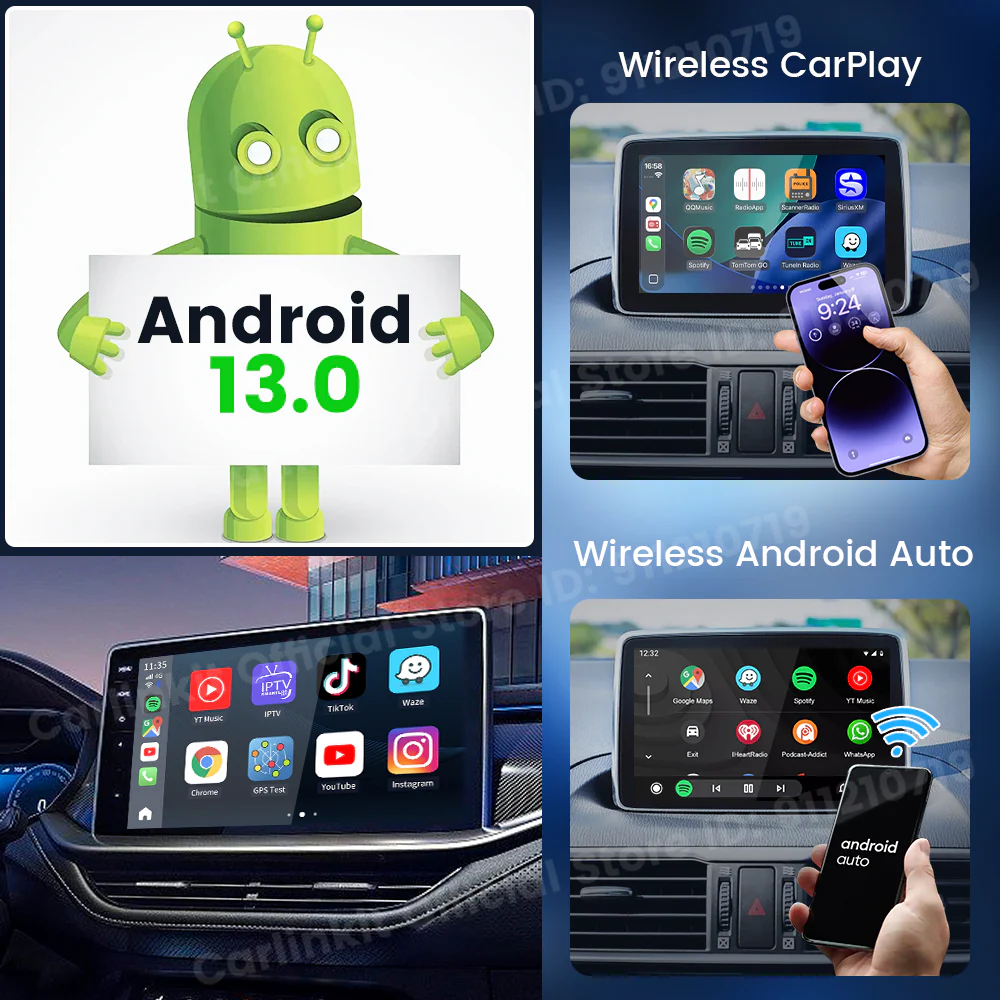 Carlinkit Android 13 Car TV Box LED Android Auto CarPlay Wireless Adapter SM6225 8-Core IPTV Netfilx Play Video CarPlay Ai Box - Image 4