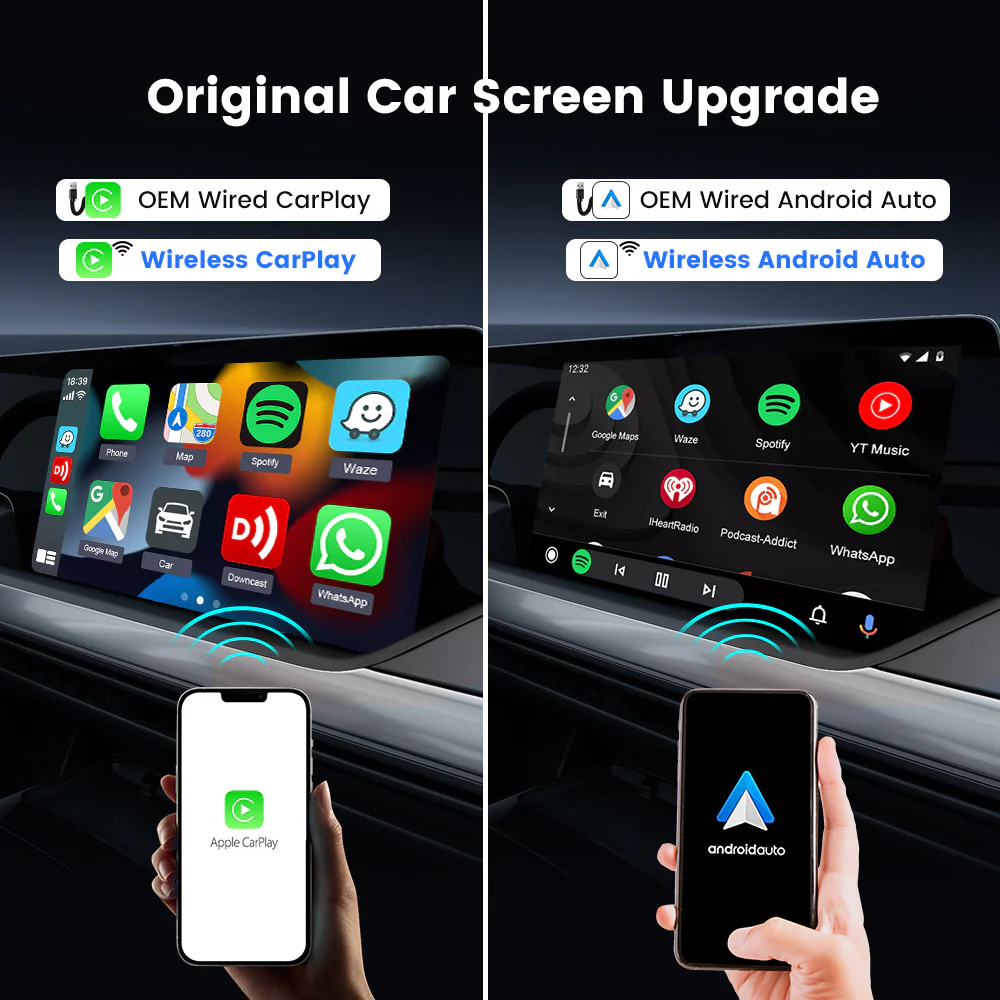 2024 Carlinkit LITE Wireless Android Auto & Car Play Ai Box Usb Watch Videos Online 32GB For Netflix Iptv 3 IN 1 Carplay Tv Box - Image 3