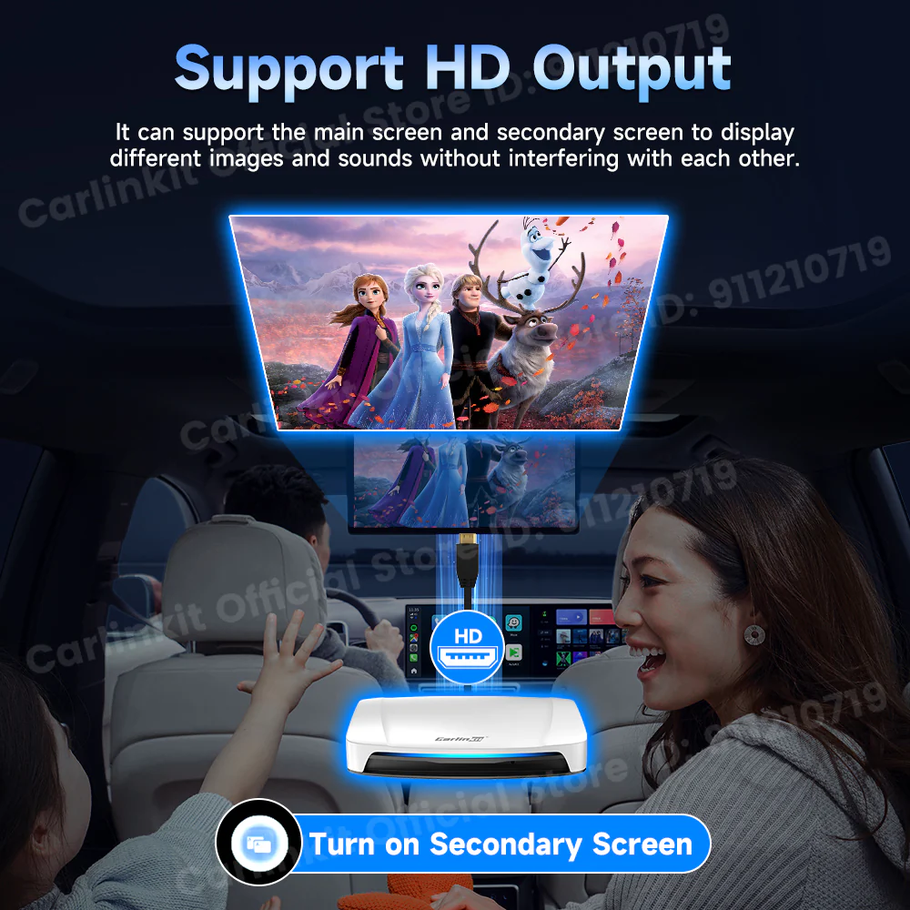 2025 New CarlinKit Android 13 CarPlay AI Box HDMI Wireless CarPlay Android Auto TV Video Box Qualcomm SDM660 8-Core Split Screen - Image 12