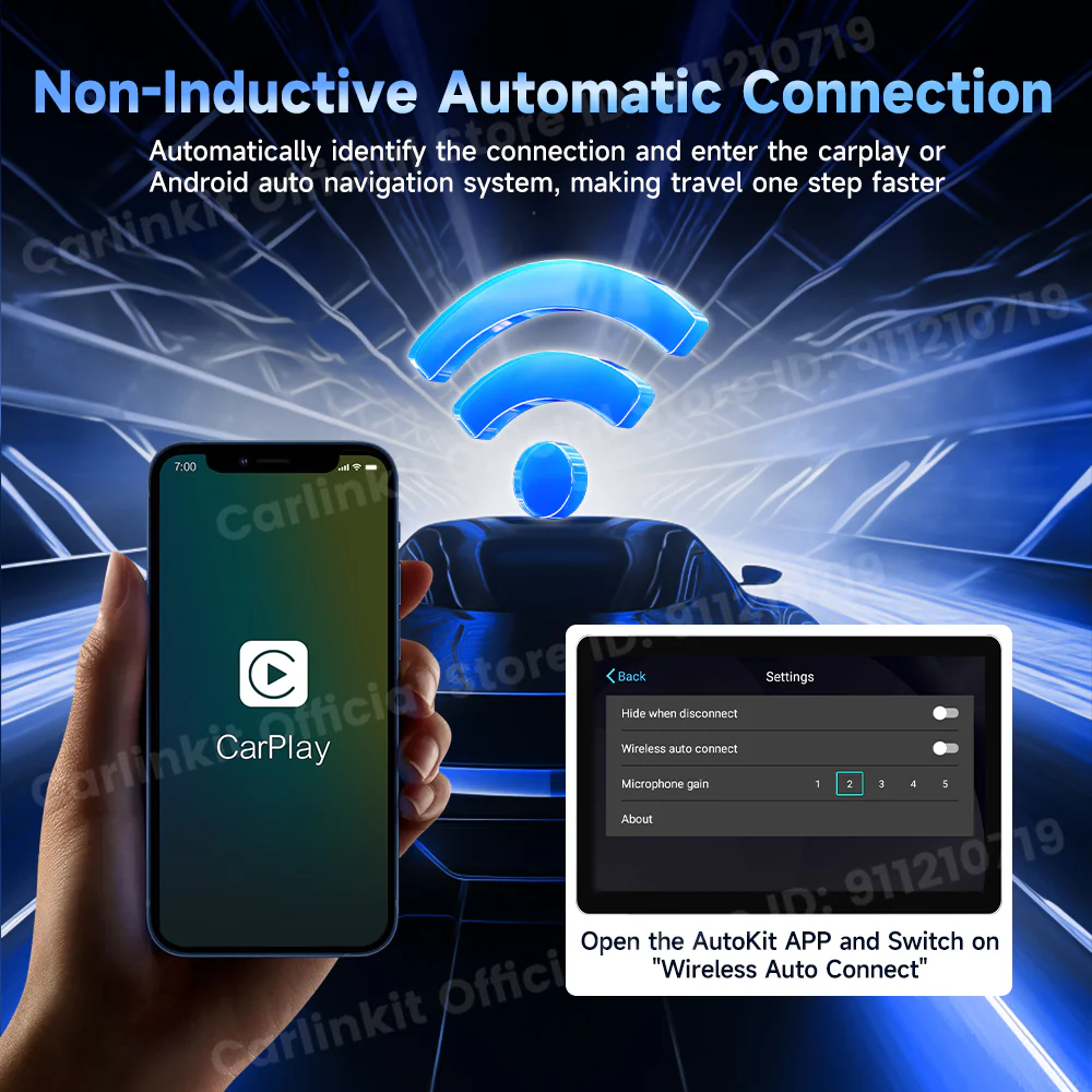 2025 New CarlinKit Android 13 CarPlay AI Box HDMI Wireless CarPlay Android Auto TV Video Box Qualcomm SDM660 8-Core Split Screen - Image 13