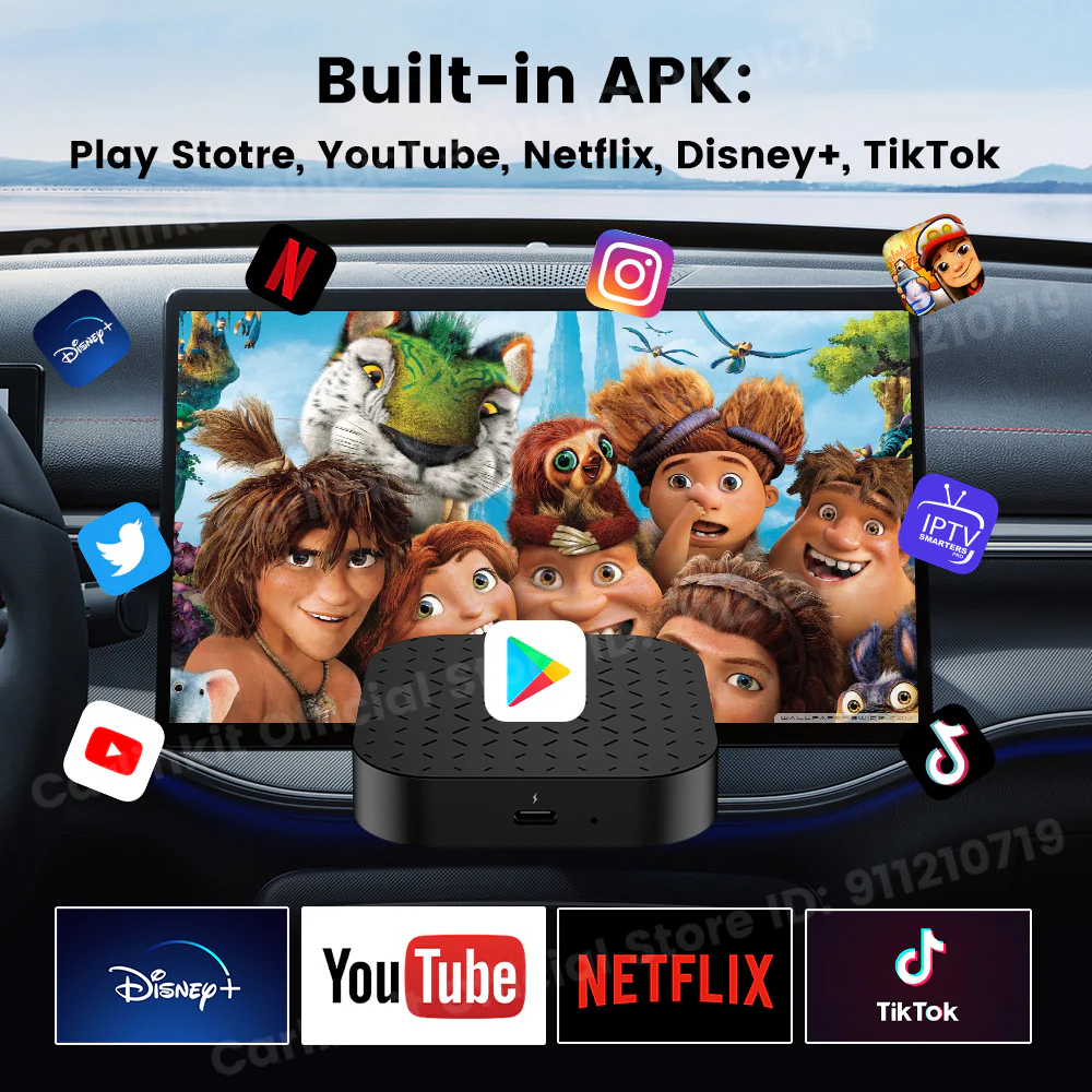 Android 11 Carlinkit Tbox Basic Netflix Ai Box Wireless Android Auto CarPlay QCM 2290 4-Cores 2G+16G  For YouTube IPTV - Image 3