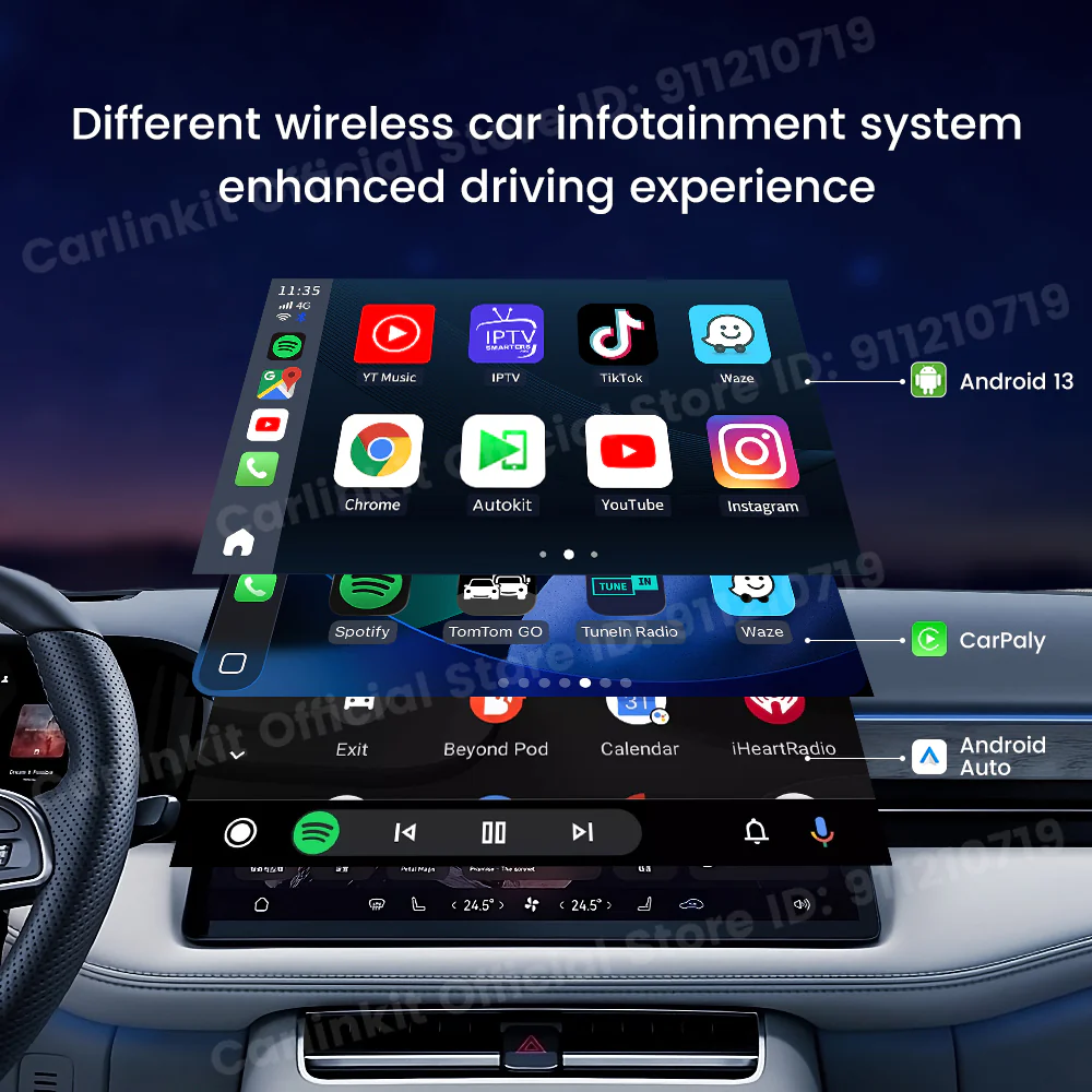 2025 Android13 SDM660 Carlinkit Carplay Android Tv Box USB A Port LED Wireless Carplay Android Auto 8-Core 4G LTE Tv Box For Youtube - Image 5