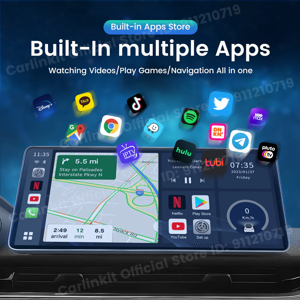 2025 Android13 SDM660 Carlinkit Carplay Android Tv Box USB A Port LED Wireless Carplay Android Auto 8-Core 4G LTE Tv Box For Youtube - Image 6