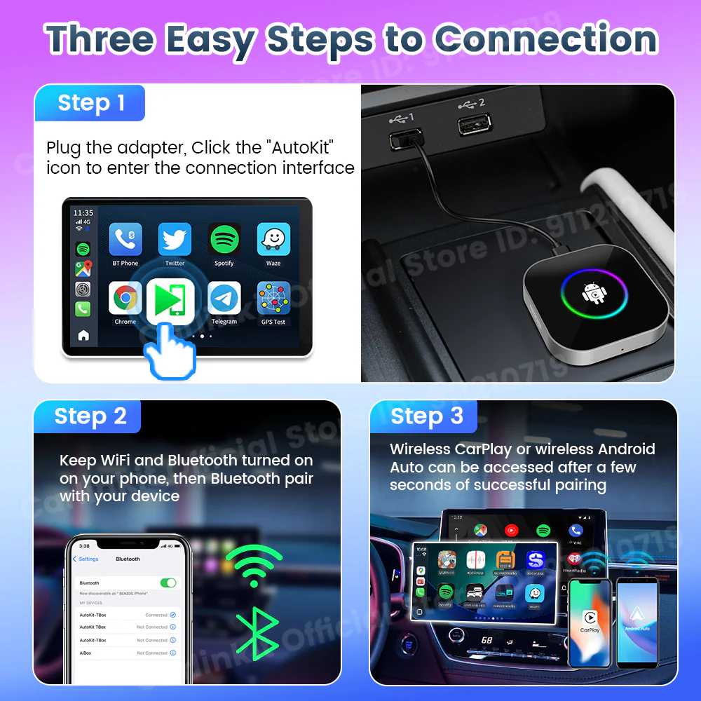 CarlinKit 2025 New R2 Smart Streaming Box Android 13 CarPlay Ai TV Box For Netflix YouTube SM6225 Wireless Android Auto &CarPlay - Image 4