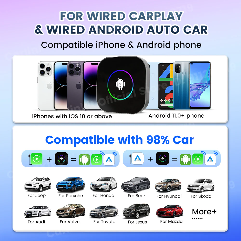 CarlinKit 2025 New R2 Smart Streaming Box Android 13 CarPlay Ai TV Box For Netflix YouTube SM6225 Wireless Android Auto &CarPlay - Image 5