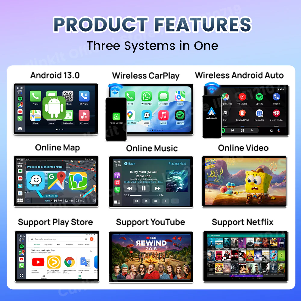 CarlinKit 2025 New R2 Smart Streaming Box Android 13 CarPlay Ai TV Box For Netflix YouTube SM6225 Wireless Android Auto &CarPlay - Image 7