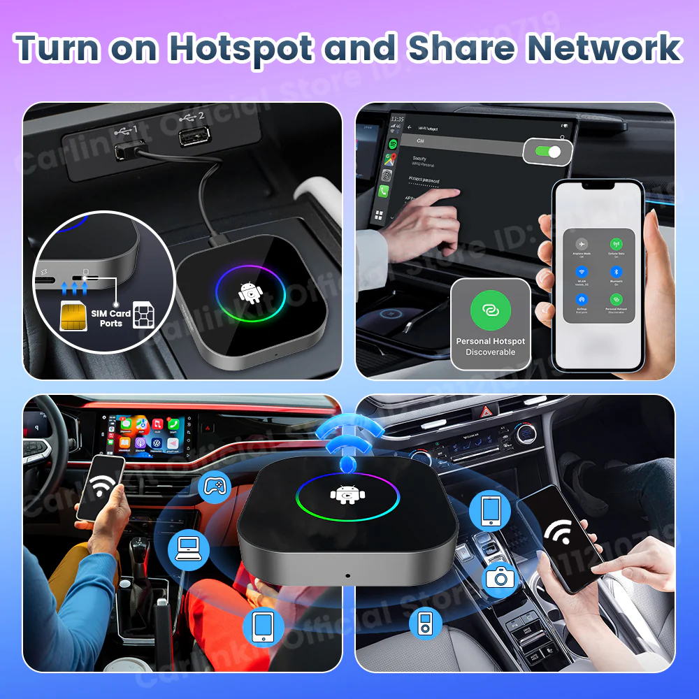 CarlinKit 2025 New R2 Smart Streaming Box Android 13 CarPlay Ai TV Box For Netflix YouTube SM6225 Wireless Android Auto &CarPlay - Image 8