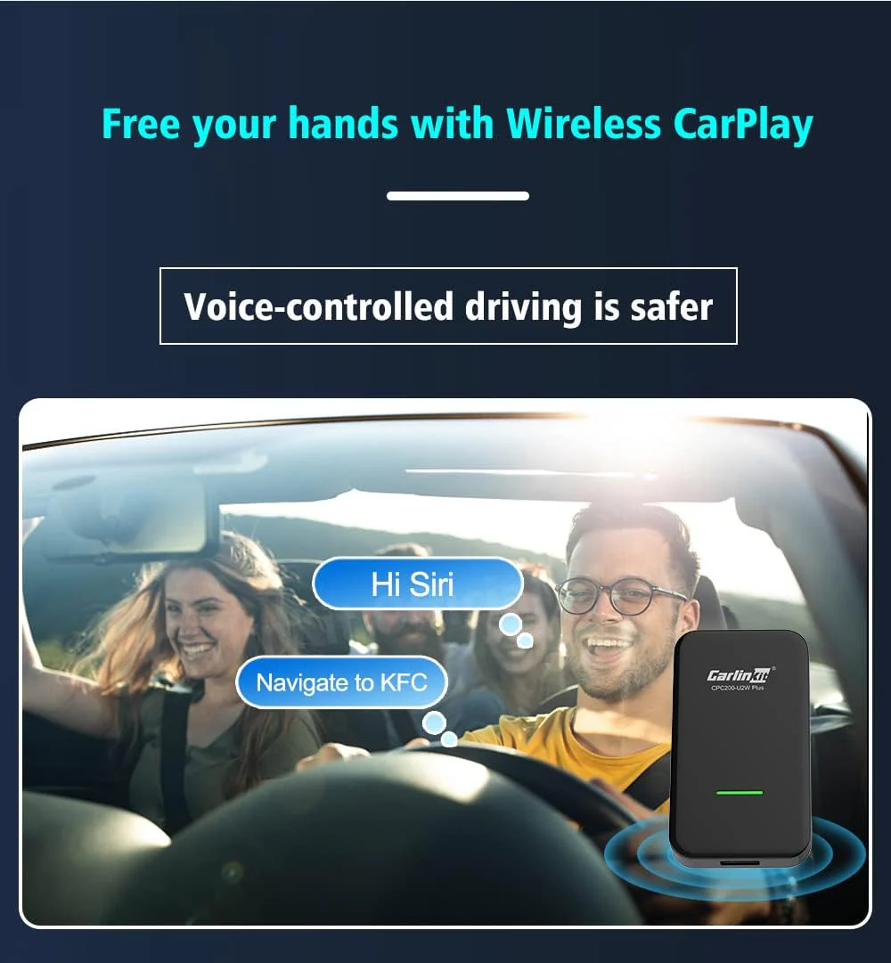 Carlinkit 3.0 Apple CarPlay Wireless Dongle Activator For Audi Benz Mazda Porsche Volkswagen Volvo Ford Citroen Honda Nissan Toyota Car MP4 MP5 Play Carbon Fiber Shell - Image 6