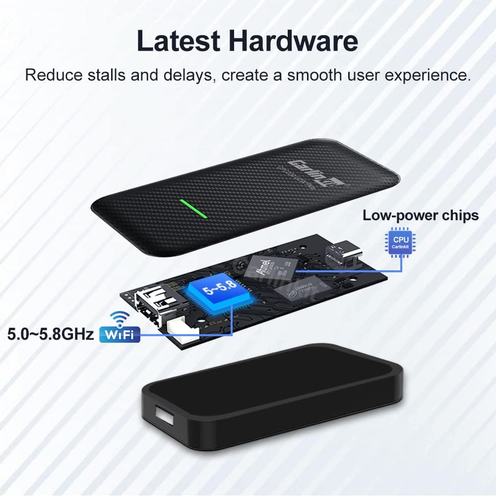 Carlinkit 3.0 Apple CarPlay Wireless Dongle Activator For Audi Benz Mazda Porsche Volkswagen Volvo Ford Citroen Honda Nissan Toyota Car MP4 MP5 Play Carbon Fiber Shell - Image 9