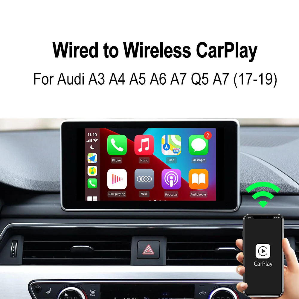Carlinkit 3.0 U2W Plus Wireless Carplay Adapter For Audi A1 A3 B9 S4 A4 A5 A6 A7 A8 Q2 Q3 Q5 Q7 Q8 - Image 3