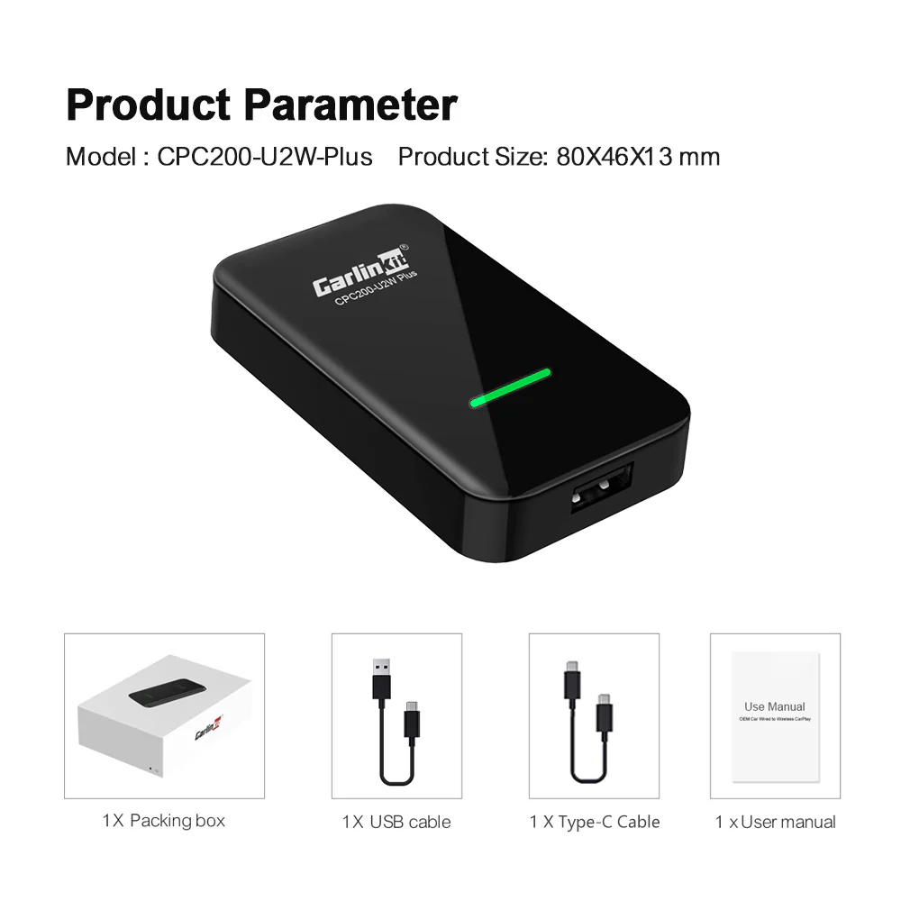 Carlinkit 3.0 U2W Plus Wireless Carplay Adapter for all Mercedes Benz car W205 GLC W212 W213 C207 A207 W222 W223 W177 C118 C257 W166 W247 R231 - Image 6