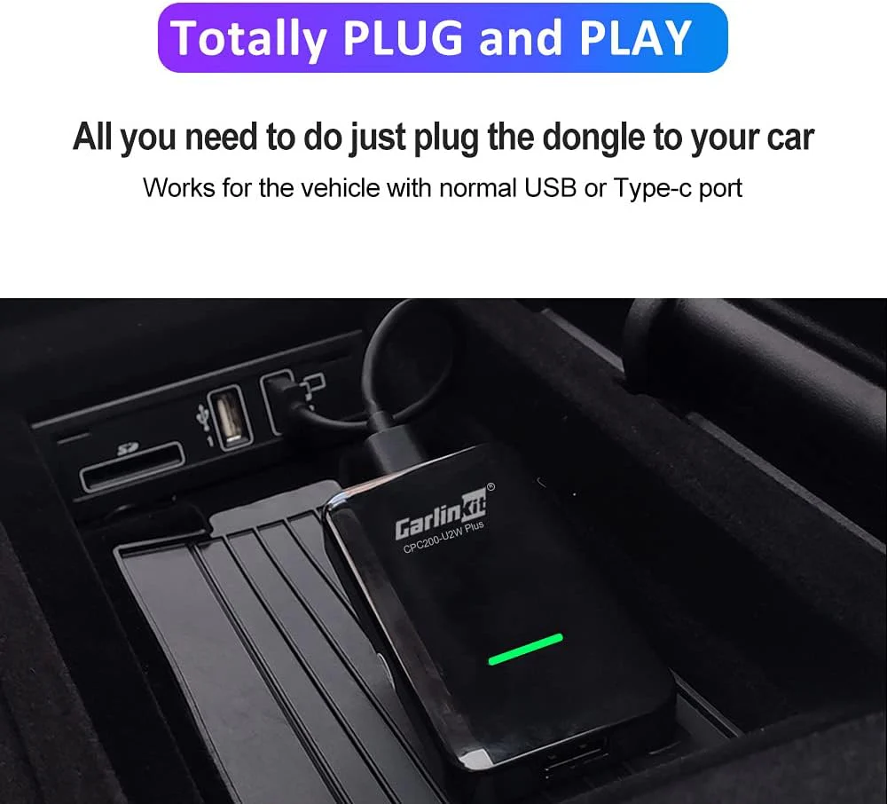 🔥🔥🔥Carlinkit 3.0 U2W Wireless carplay adapter for OEM factory wired carplay to wireless CPC200-U2W-PLUS - Image 4