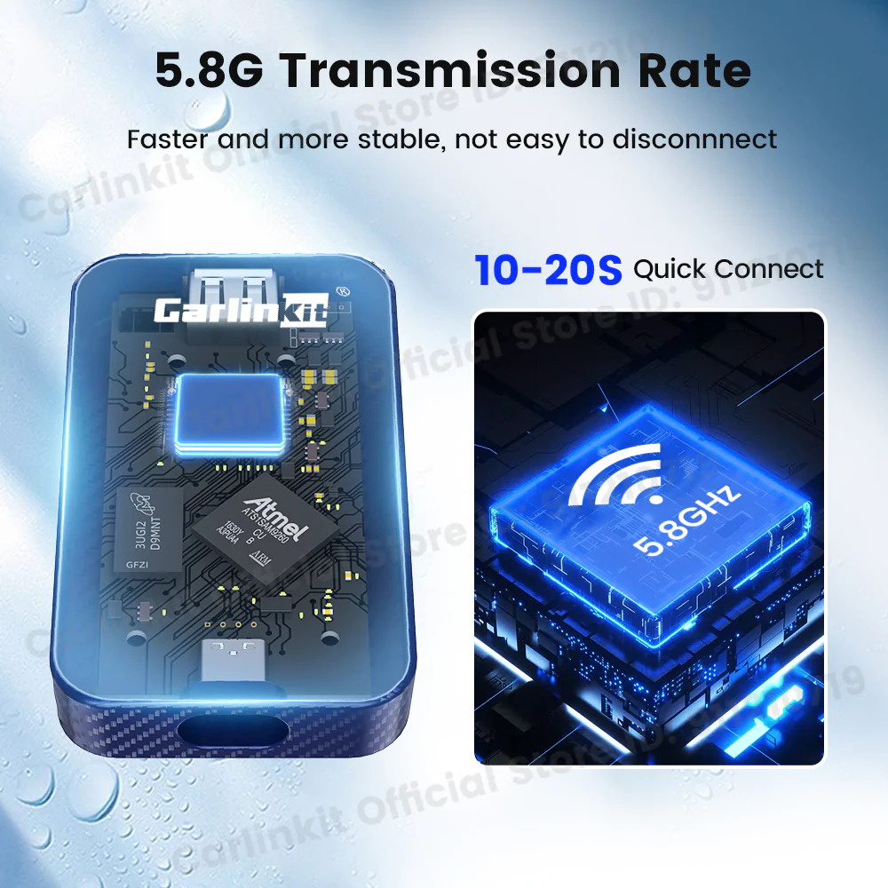 Carlinkit 4.0 CPC200-CP2A wired to wireless CarPlay carbon fibre shell 5G wifi bluetooth wireless android auto for factory wired CarPlay car models - Image 6