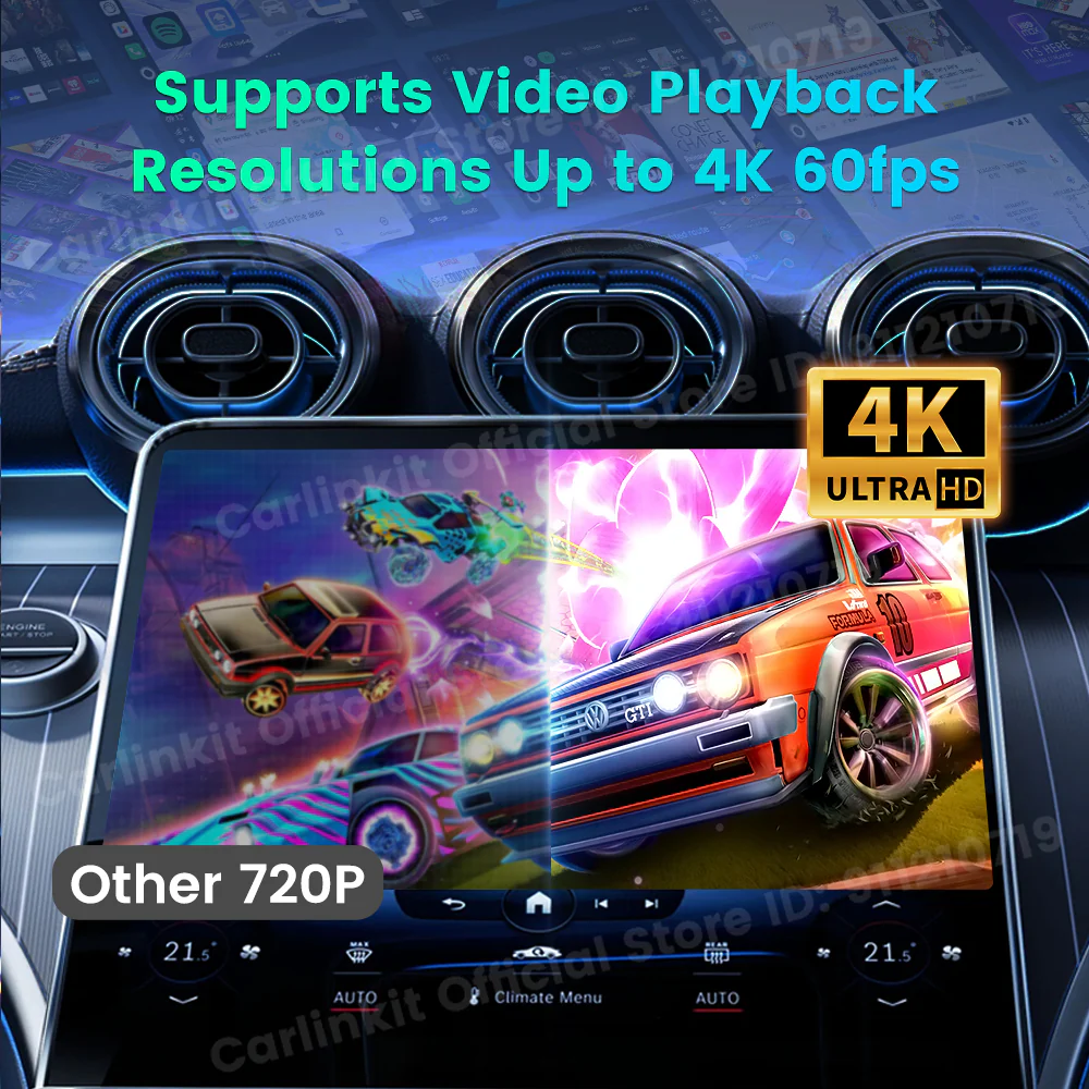 Carlinkit Android 15 AI Box Ultra 8+128G Wireless Carplay Car Streaming Box Android Auto Wireless Adapter Qualcomm SM6350 Support Youtube/Netflix - Image 5