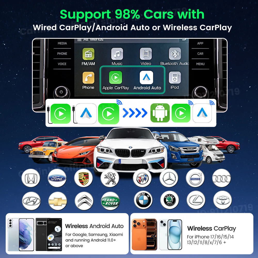 Carlinkit 5G LTE Tbox Ultra 3 Android Tv Box Android 15 Wireless Carplay Adapter QCM6350 Smart Car Ai Box Carplay For Netflix Youtube - Image 5