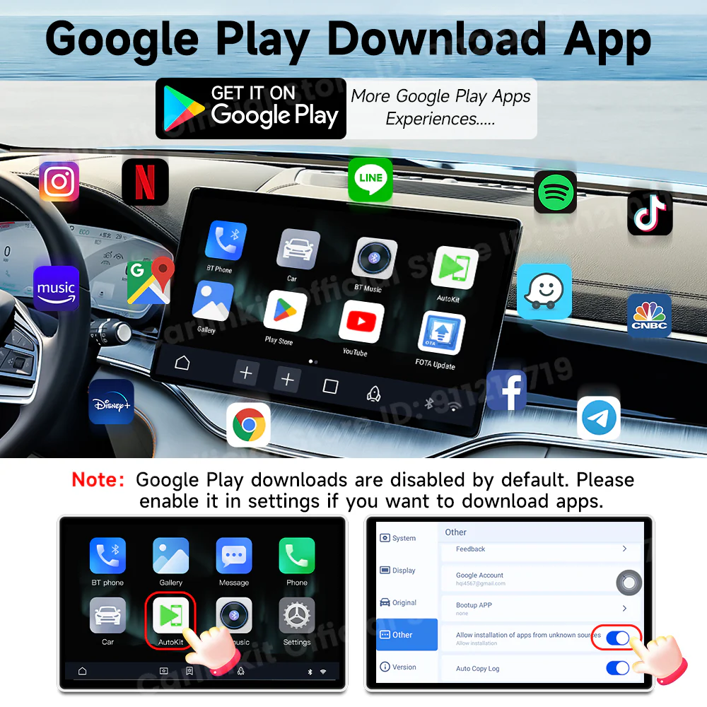CarlinKit Android Ai Box Wireless Adatper Lite S Wireless Dongle CarPlay Android auto for IPTV Youtube Netfilx Spotify HD Output - Image 6