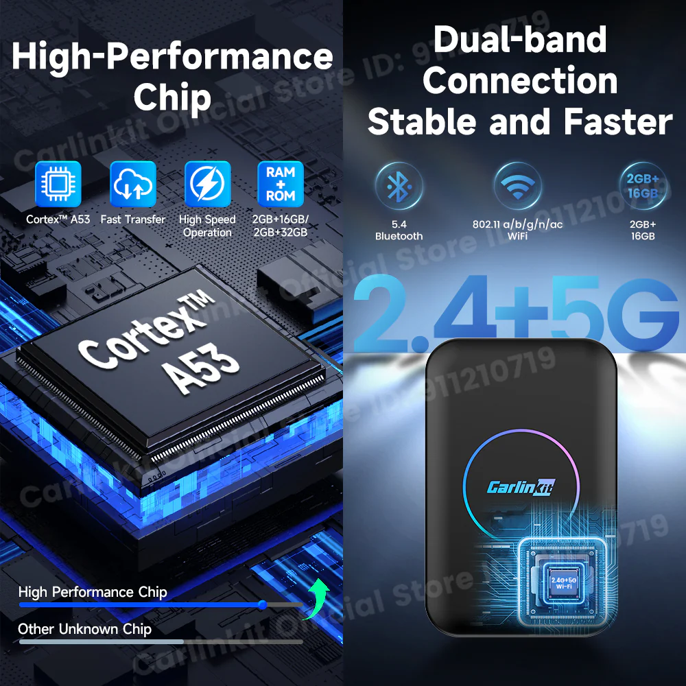 CarlinKit Android Ai Box Wireless Adatper Lite S Wireless Dongle CarPlay Android auto for IPTV Youtube Netfilx Spotify HD Output - Image 8