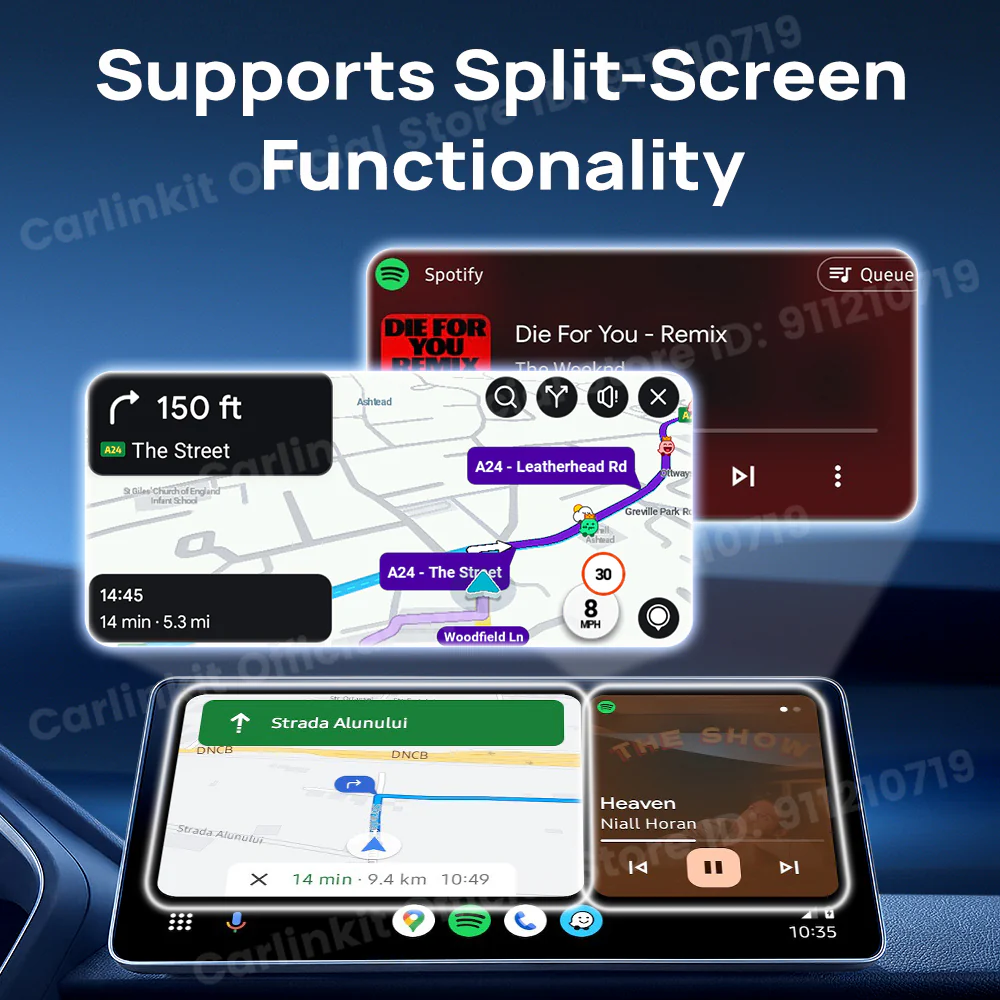 Carlinkit CP2A Pro Android TV Box &Wireless Android Auto & CarPlay 3-In-1 Adapter Wireless Auto Connect For Netflix Smart Ai Box - Image 4