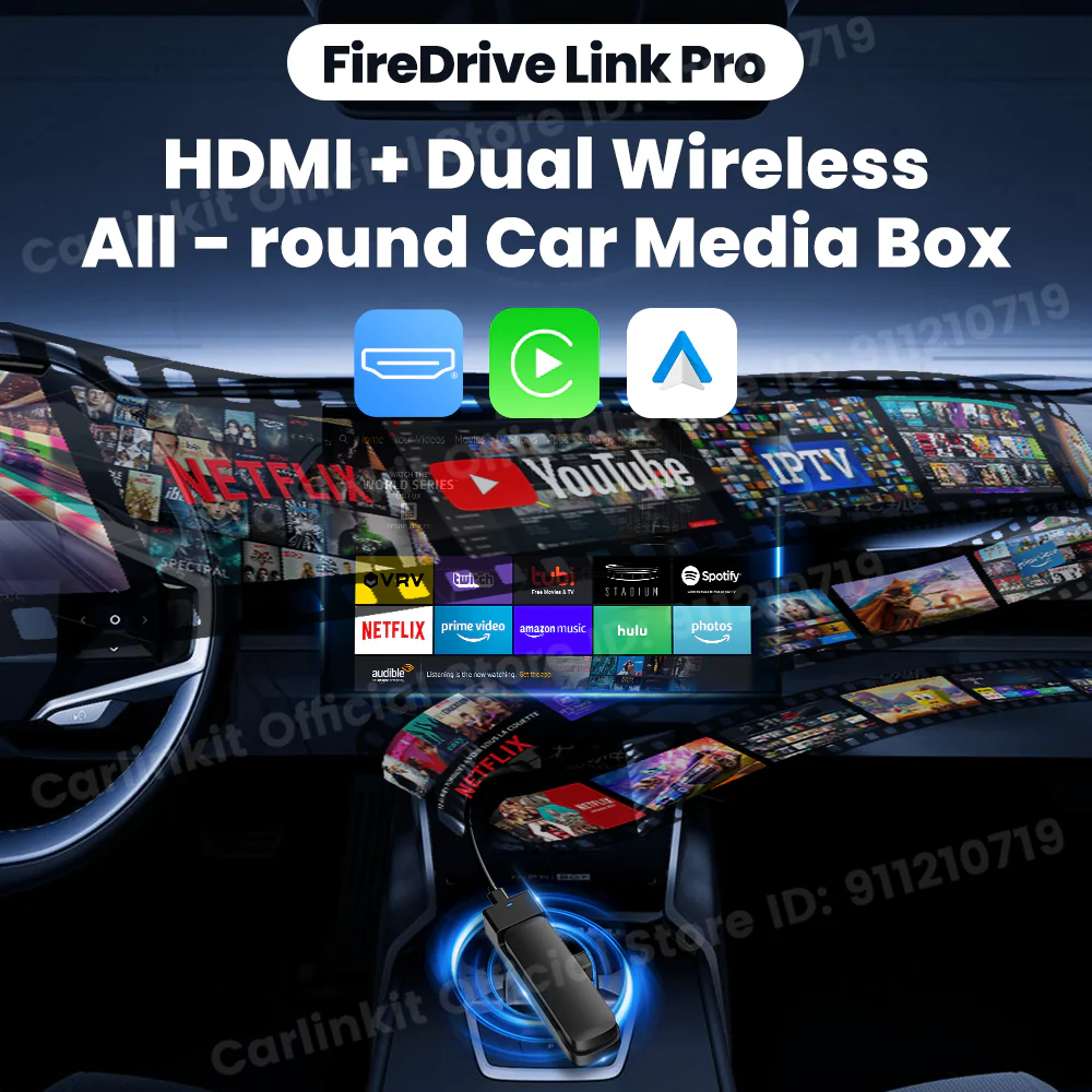 CarlinKit FireDrive Link Pro For Fire TV Stick Support Wireless CarPlay Android Auto HDMI TV Streaming Box Car Entertainment Box - Image 3