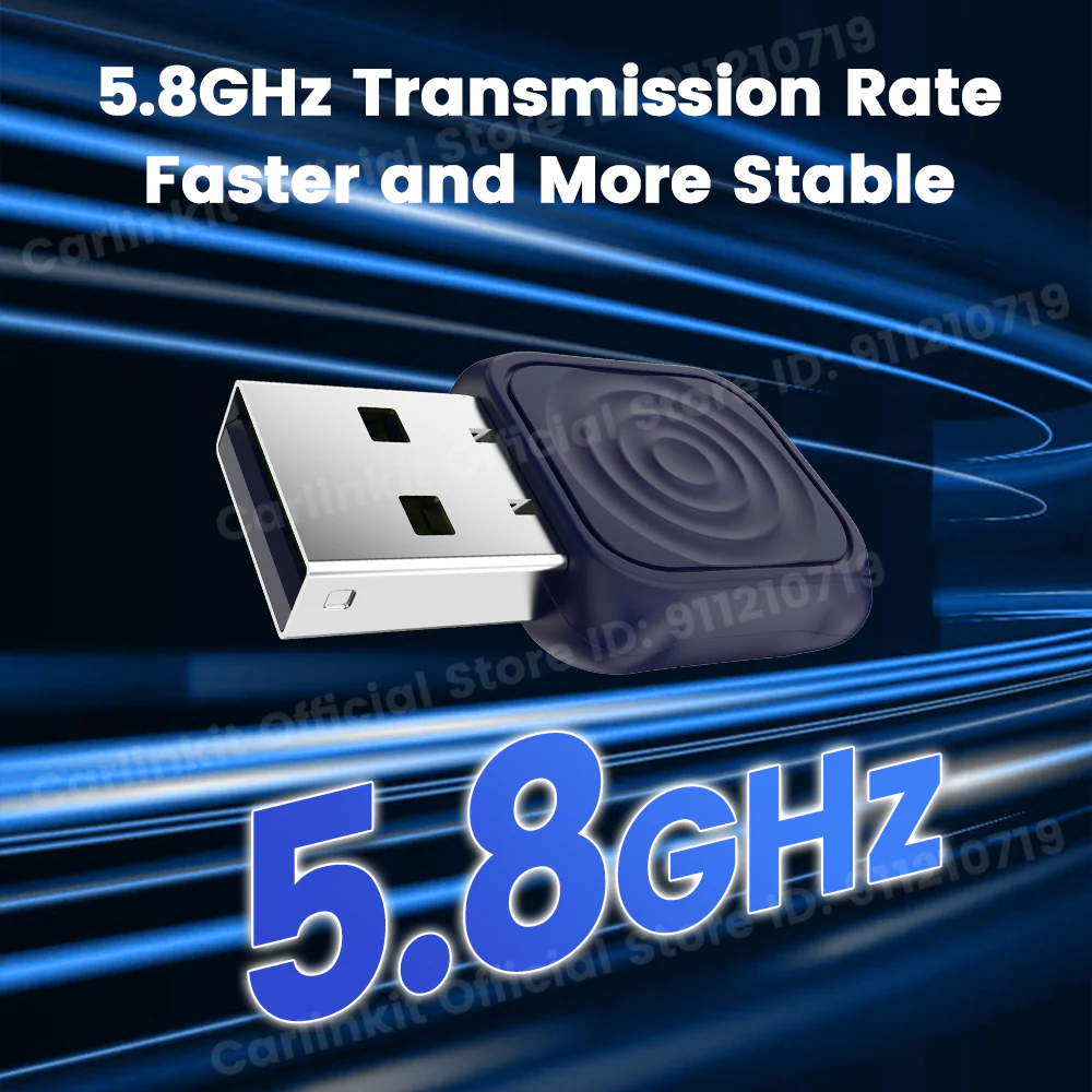 CarlinKit Mini Ultra Wireless Adapter Wireless Android Auto & CarPlay USB Dongle For Car Upgrade WiFi Bluetooth Auto Connect - Image 4