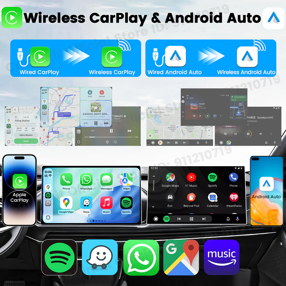 CarlinKit Mini Ultra Wireless Adapter Wireless Android Auto & CarPlay USB Dongle For Car Upgrade WiFi Bluetooth Auto Connect - Image 6