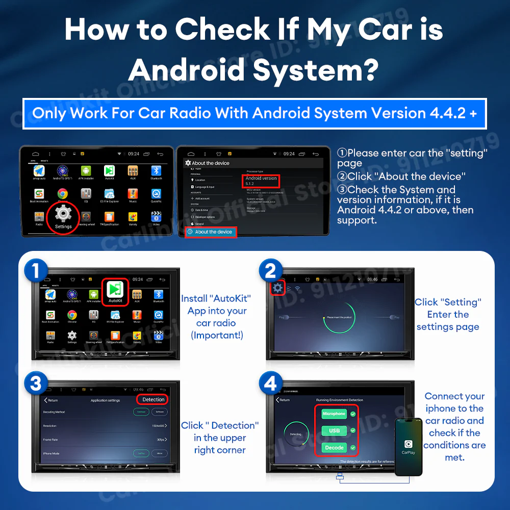 Carlinkit USB Dongle Wireless CarPlay Android auto Box Wired Mirrorlink For Aftermarket Android Screen Car Multimedia Player Bluetooth Auto Connect - Image 7