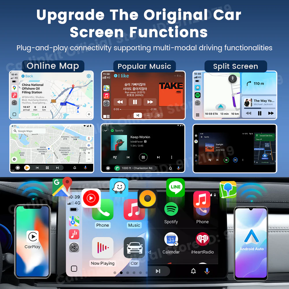 Carlinkit Wireless CarPlay & Android Auto Adapter - Mini Ultra 3 Convert OEM Wired to Wireless Dongle for iPhone & Android 11+, USB-A/Type-C Plug & Play, Fast Connection, Online Upgrade - Image 6